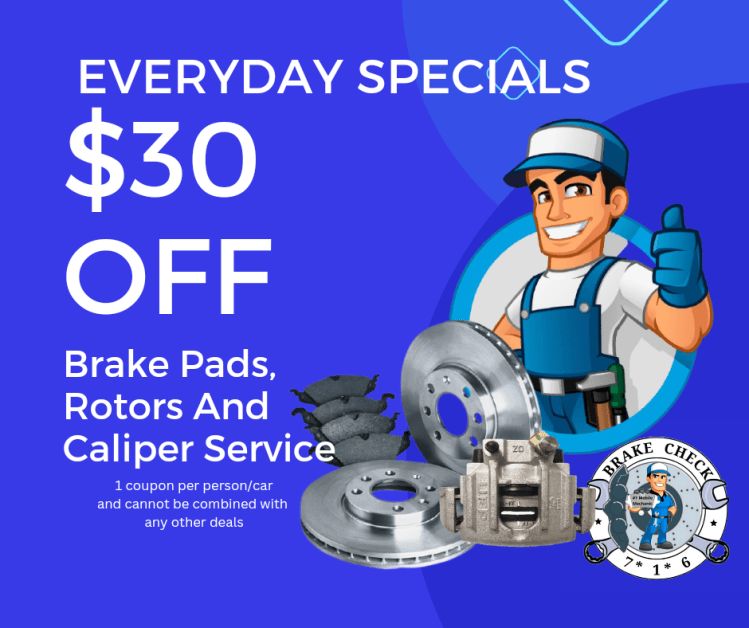 $30 OFF Brake Pads, Rotors And&nbsp;Calipers